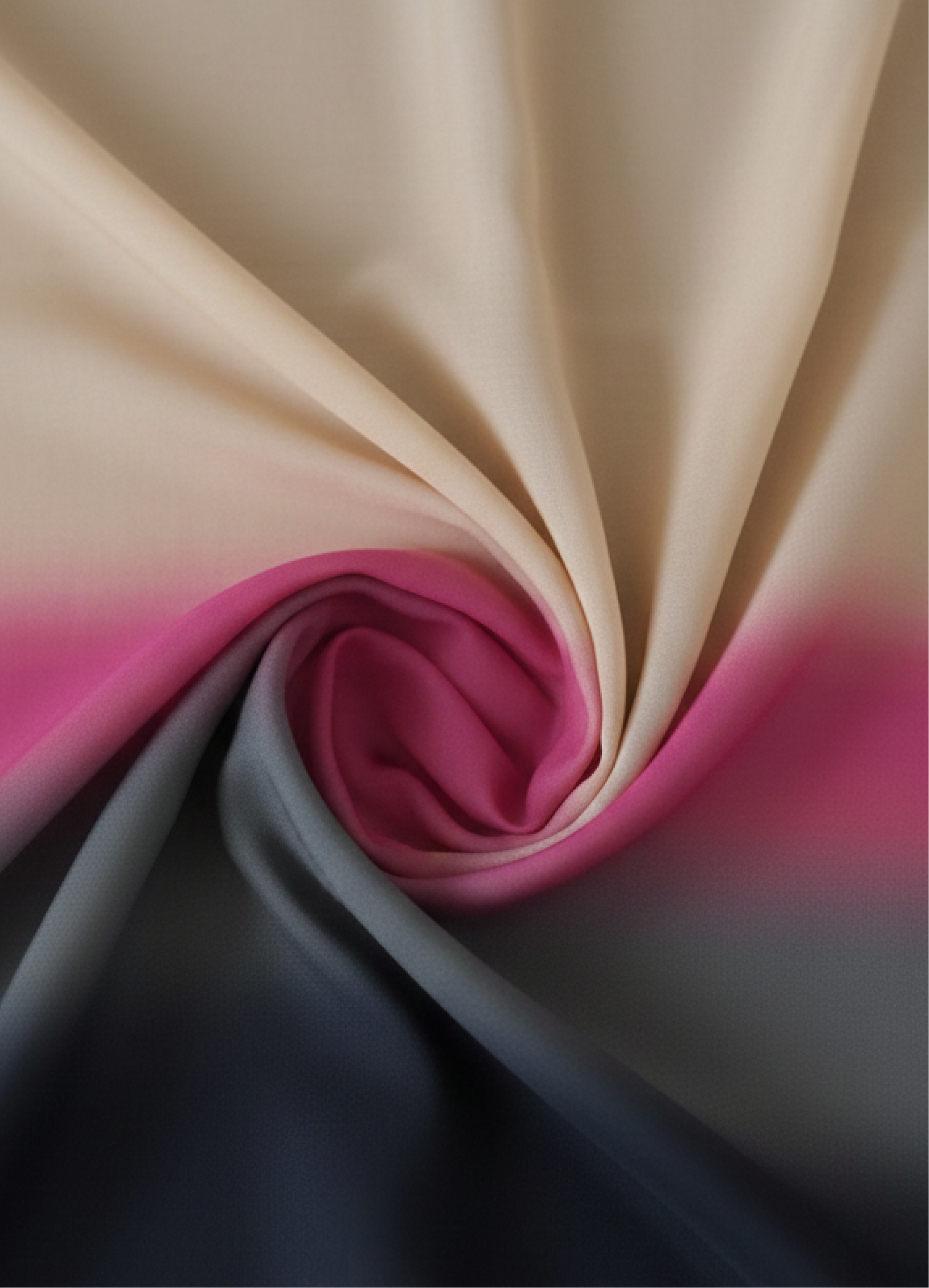 Grey And Beige Ombre Pattern Digital Print