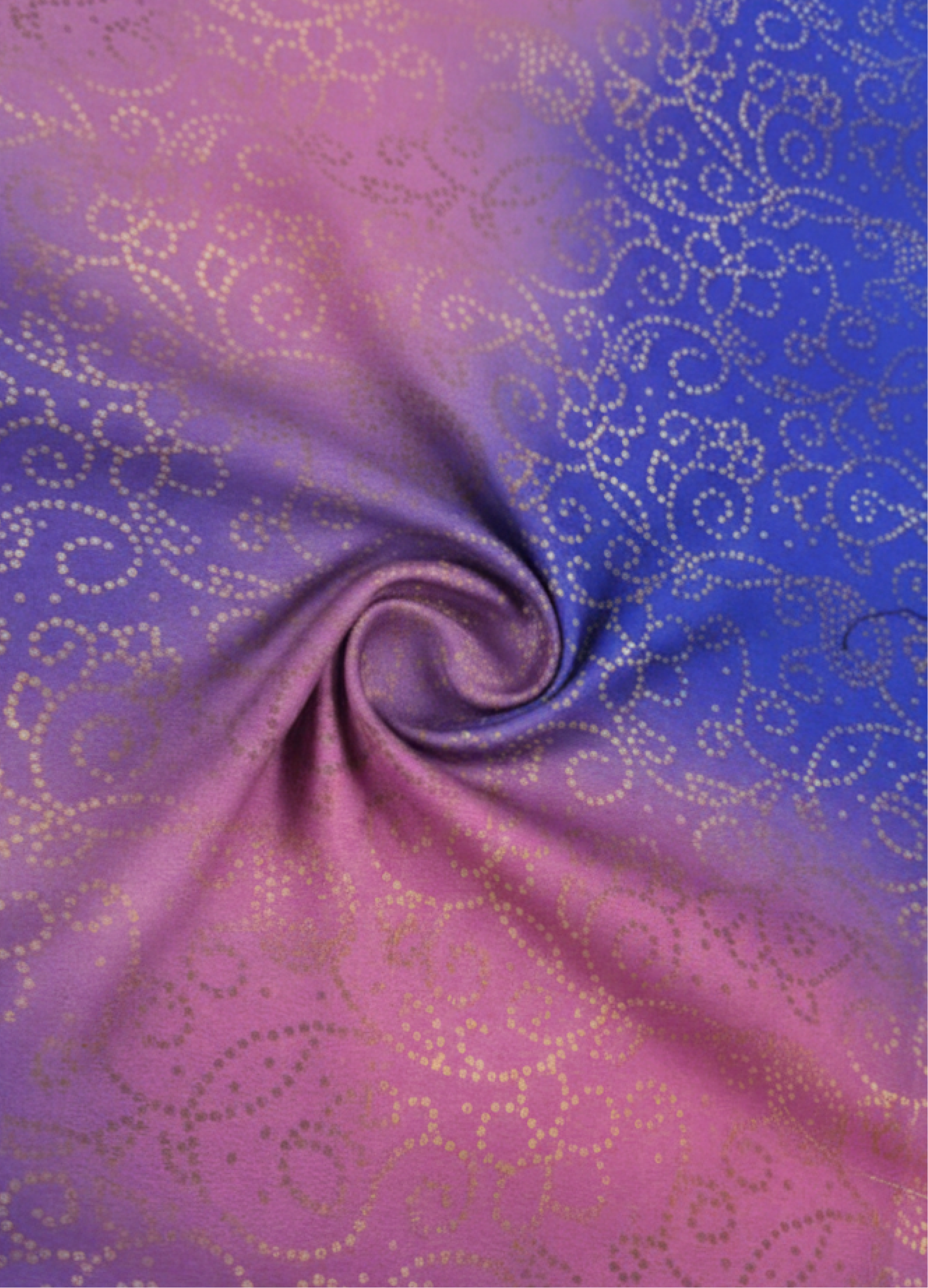 Persian Blue And Beige Bandhanii Print