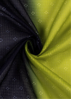 Yellow & Black Ombre Bandhani Duo Print