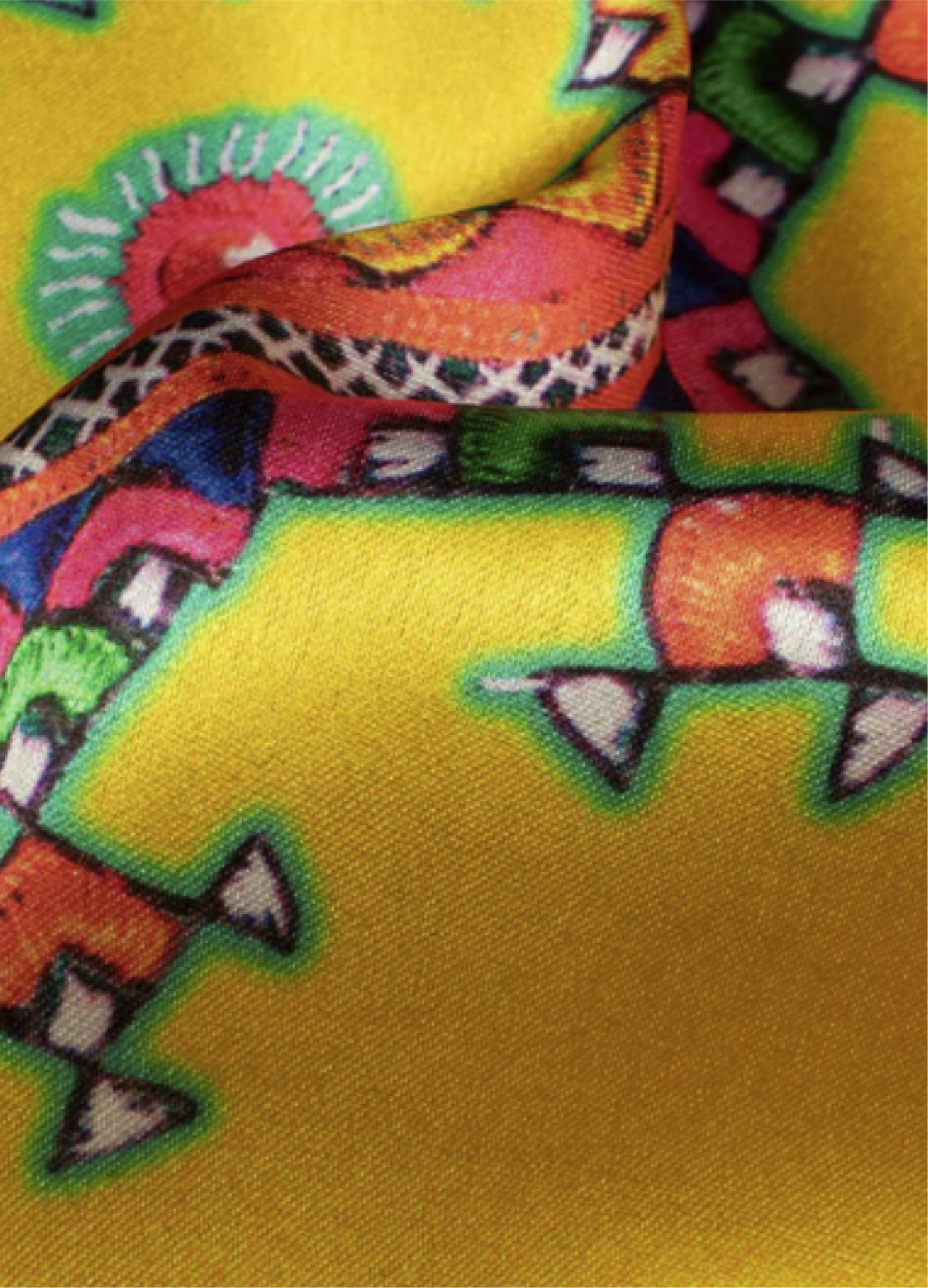 Bumblebee Yellow And Hot Pink Print