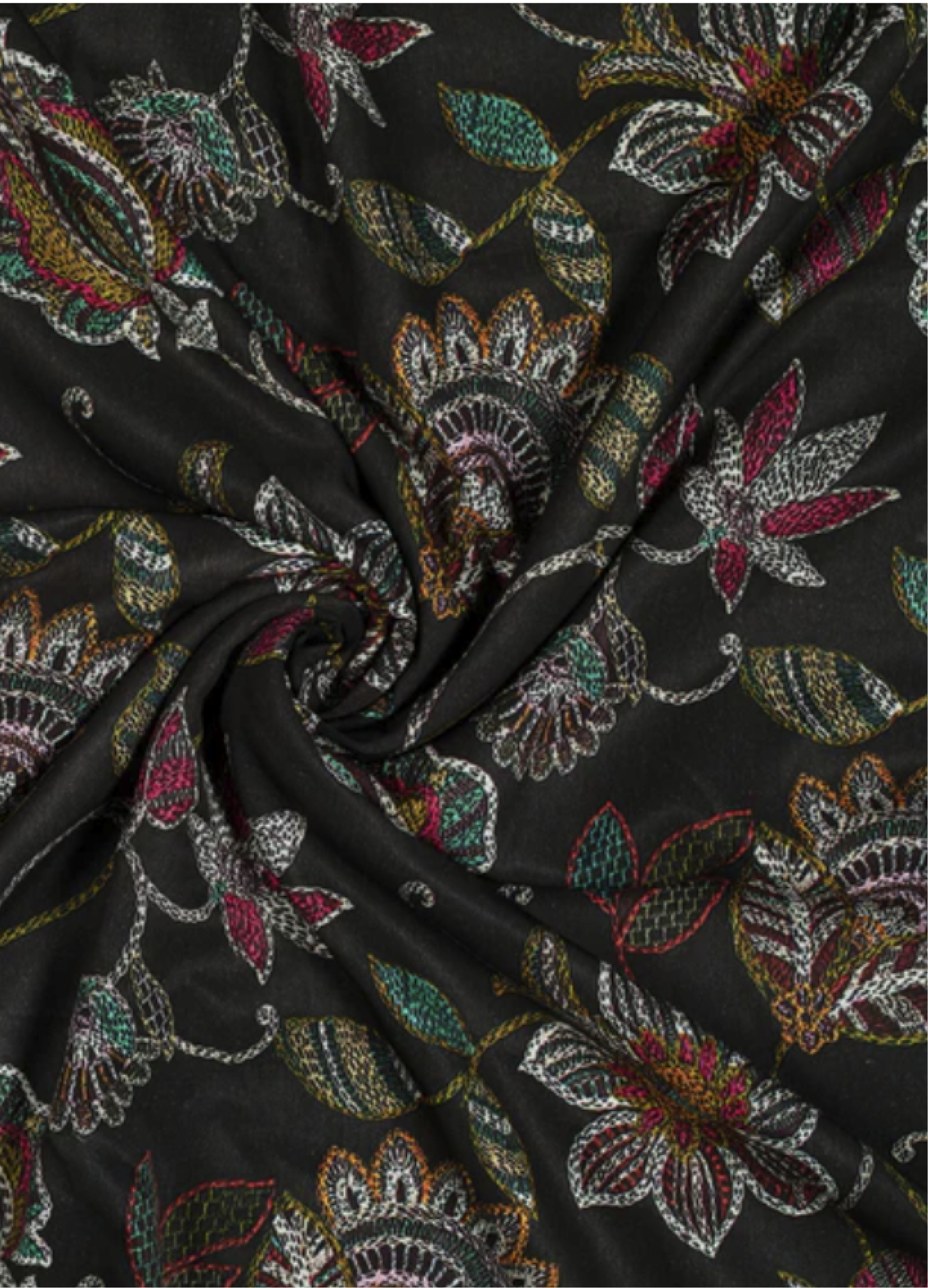 Black & White Floral Print